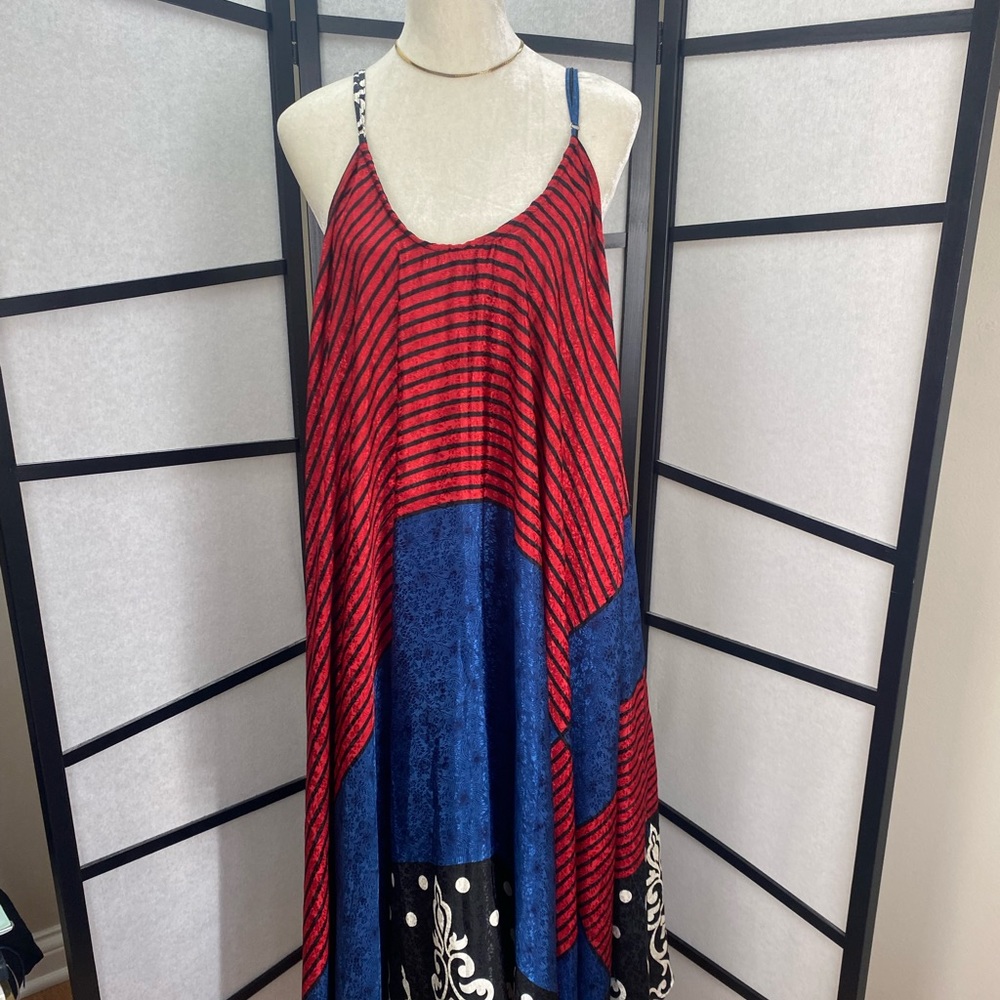 Kantha Bae Moonchild Silk Slip Dress